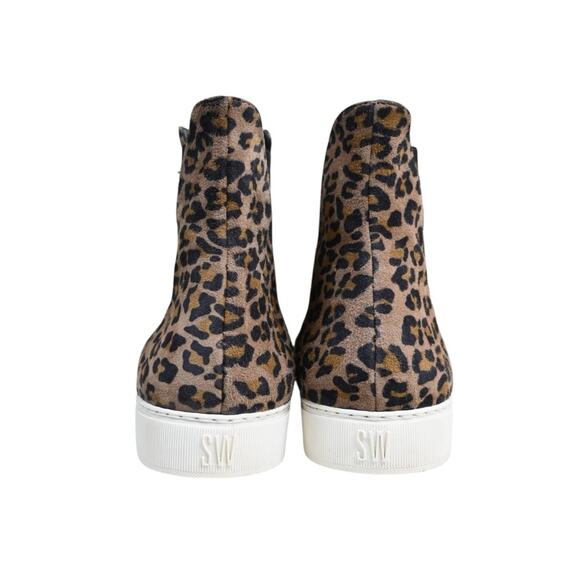 Stuart Weitzman Womens 10 Leopard Slip On High Top Suede Sneaker - Picture 6 of 10